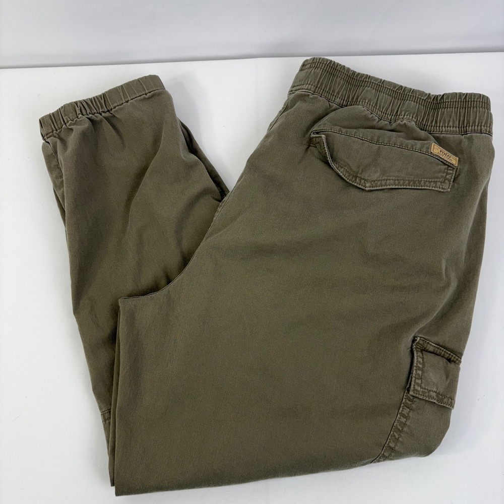 Polo Ralph Lauren Mens Olive Green Drawstring Cargo Utility Jogger Pants L